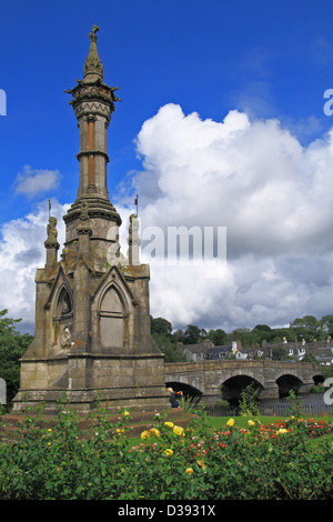 Randolph Earl of Galloway Memorial, Newton Stewart, Dumfries and Galloway, Scotland Stock Photo