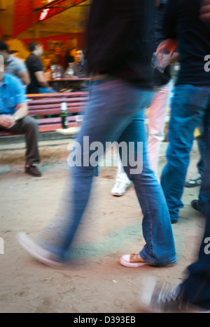 Berlin, Germany, visitors in the courtyard of the Kunsthaus Tacheles Stock Photo