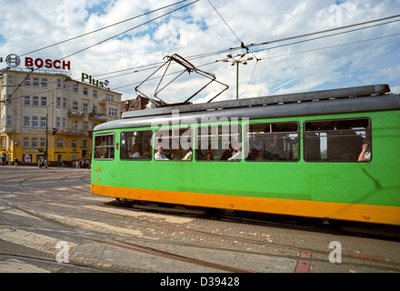 Poznan, Poland, trams in the city center Stock Photo