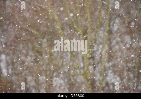 Snow Storm in Beverley Stock Photo