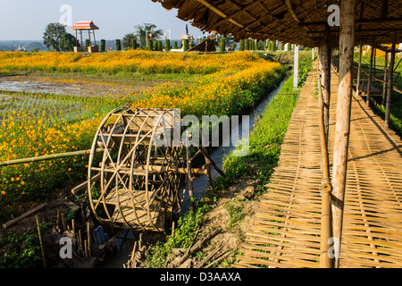 Turbine irrigate , Muangkan thailand Stock Photo