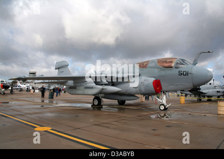 EA-6B Prowler at the airshow at the Marine Corps Air Station Miramar, California Stock Photo