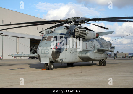 US Marines CH-53 Helicopter at Yokota Air Base Tokyo Japan Stock Photo ...