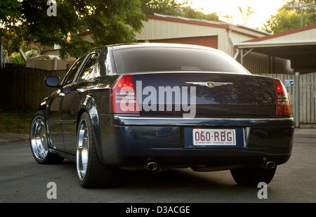 Beautiful Chrisler 300C with a lot of chrome in an urban background Stock Photo