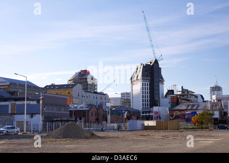 Christchurch New Zealand earthquake aftermath Stock Photo