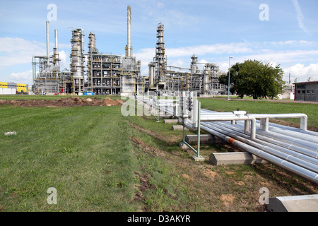 Leuna, Germany, refinery TOTAL refinery Central Germany Stock Photo