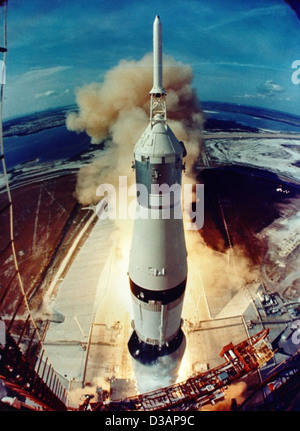 Apollo 11 Liftoff (NASA, Moon, 6/18/09) Stock Photo