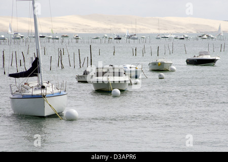 Le Cap Ferret, France, promenade and beach in the Bay of Arcachon Stock Photo