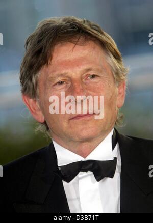 (dpa) - Roman Polanski, French film director of Polish descent, pictured at the 55th International Film Festival in Cannes, France, 26 May 2002. Polanski won the Golden Palm Award for his film 'The Pianist'. Stock Photo