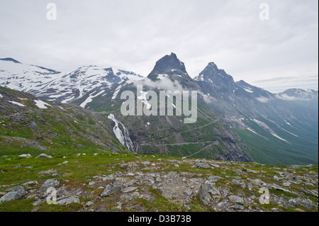 landscape around Norwegian fjord Stock Photo