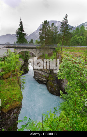 One of the biggest waterfalls in Norway, Scandinavia, Europe Stock Photo