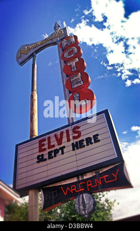 Normandie Motel Las Vegas Nevada USA wher Elvis Presley slept. Stock Photo