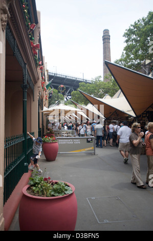 The shopping area in downtown Sydney NSW Australia known as 'The Rocks' Stock Photo