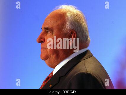 (dpa) - Former German Chancellor Helmut Kohl, pictured in Berlin, 17 June 2003. Kohl served as chancellor of the German Federal Republic from 1982 until 1998. Stock Photo