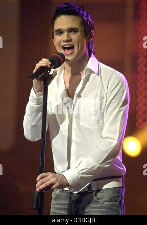 Gareth Gates Pop Singer Pop Idol Runner Up Stock Photo Alamy