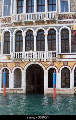 View along the Grand Canal of Sinking City Venice Italy Stock Photo