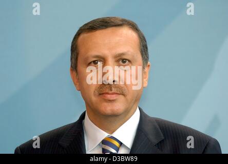 (dpa) - Turkish Prime Minister Recep Tayyip Erdogan pictured in Berlin, 2 September 2003. Stock Photo