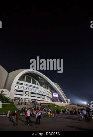 May Day Stadium By Night, Pyongyang, North Korea Stock Photo - Alamy