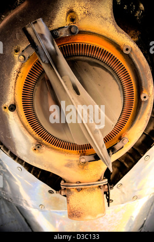The Wright Cyclone engine of a B17 Flying Fortress WW2 bomber plane ...