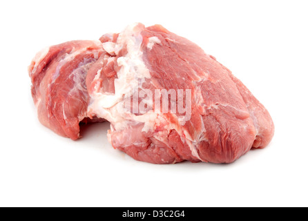 pork chop, isolated on white Stock Photo