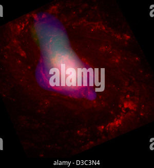 Black Hole Torus: Wind and Reflections (Redux: NASA, Chandra, 7/09/03) Stock Photo