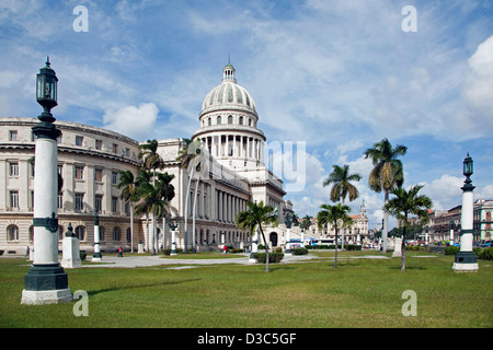 The El Capitolio / National Capitol Building in Neo-classical style in the capital city Havana, Cuba, Caribbean Stock Photo