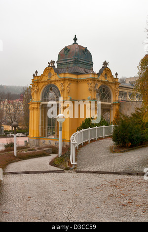 Spring Colonnade in Marianske Lazne (Marienbad Spa), Czech Republic Stock Photo