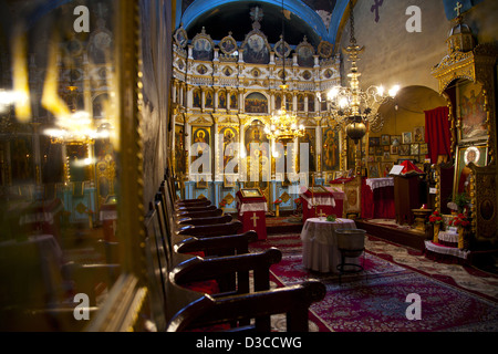 Bulgaria, Europe, Arbanasi, St. Nikola Monastery, Miracle Worker Monastery, Church Of Saint Nicholas, Interior. Stock Photo