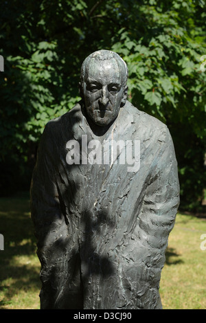 Berlin, Germany, memorial to Carl von Ossietzky Ossietzky in the street Stock Photo