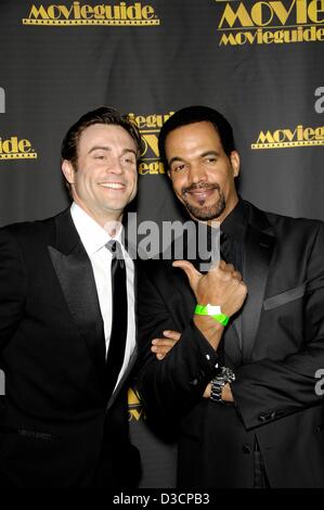 Daniel Goddard, Kristoff St. John at arrivals for The 21st Annual Movieguide Awards, Universal Hilton And Towers Ballroom, Los Angeles, CA February 15, 2013. Photo By: Michael Germana/Everett Collection Stock Photo