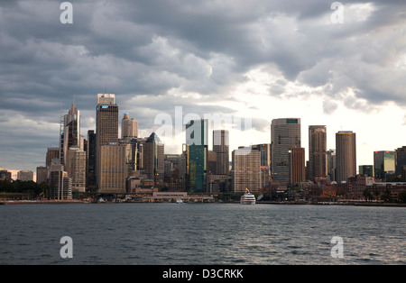 The Skyline of Sydney CBD in the late afternoon Australia Stock Photo