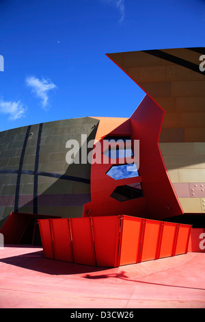 Side detail of the National Museum of Australia building Acton Canberra Australia Stock Photo