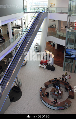 Mercedes Benz World, Brooklands, near Weybridge, Surrey, England, UK. Stock Photo