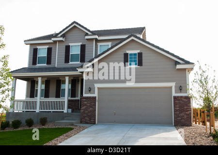 House in suburban development of Denver, Colorado. Stock Photo