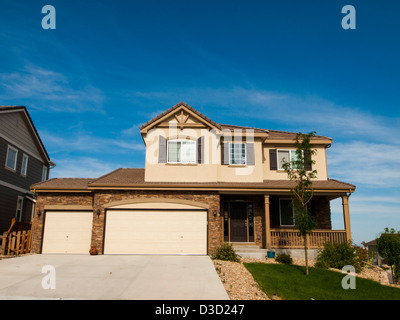 House in suburban development of Denver, Colorado. Stock Photo