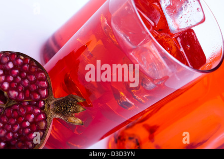 Fresh drink with grenade Stock Photo