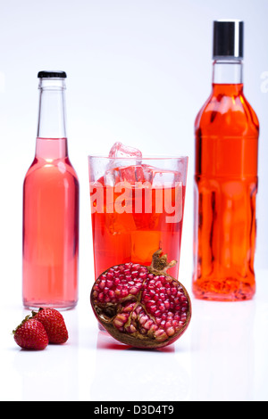 Fresh drink with grenade Stock Photo