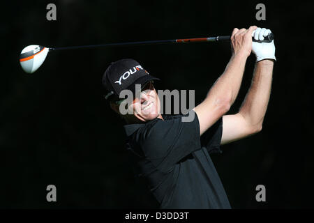 Feb. 14, 2013 - Pacific Palisades, California, U.S. - Lu02/13/13 Pacific Palisades, CA: John Sneden during the first round of the Northern Trust Open held at Riviera Country Club. (Credit Image: © Michael Zito/Eclipse/ZUMAPRESS.com) Stock Photo