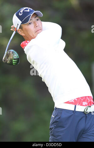 Feb. 14, 2013 - Pacific Palisades, California, U.S. - 02/13/13 Pacific Palisades, CA: Ryo Ishikawaduring the first round of the Northern Trust Open held at Riviera Country Club. (Credit Image: © Michael Zito/Eclipse/ZUMAPRESS.com) Stock Photo