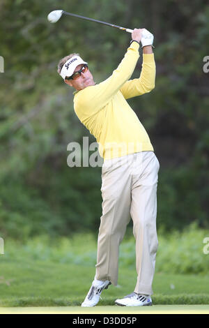 Feb. 14, 2013 - Pacific Palisades, California, U.S. - 02/13/13 Pacific Palisades, CA: Stuart Appleby during the first round of the Northern Trust Open held at Riviera Country Club. (Credit Image: © Michael Zito/Eclipse/ZUMAPRESS.com) Stock Photo