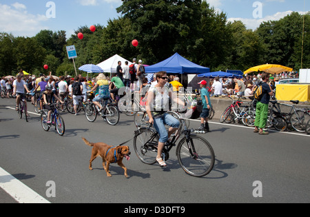 Bochum, Germany, cyclists on the Still Life Ruhr Stock Photo