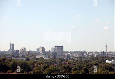 Essen, Germany, the skyline of downtown Essen Stock Photo