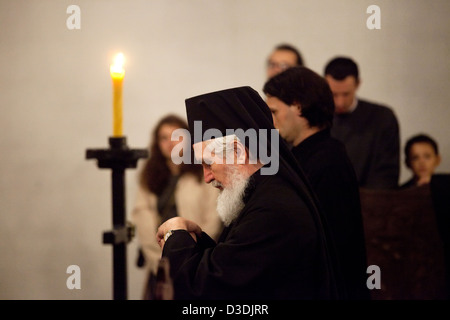 Dortmund, Germany, Serbian-Russian-Bulgarian Vespers at St. Luke's Church Stock Photo