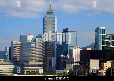 China, Hong Kong, Wanchai, Central Plaza, skyline, Stock Photo