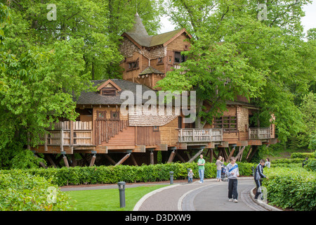 The Treehouse at Alnwick Castle Gardens Stock Photo