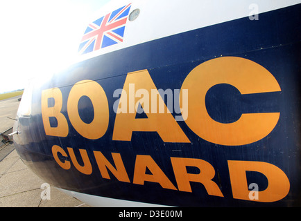 Vickers VC10 British jet airliner of BOAC Stock Photo