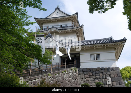 Main shutenkaku tower of Odawara Castle, former stronghold of Doi Clan during Kamakura Period in Kanagawa, Japan. Stock Photo