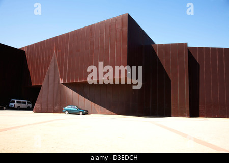 The rust covered panels of Australian architectural icon Australian Centre for Contemporary Art (ACCA) South Melbourne Australia Stock Photo