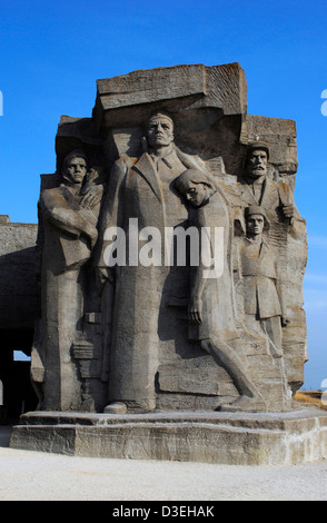 Ukraine. Crimea. Memorial to the Defence of the Adzhimushkay Quarry, 1982, against Nazi occupation in 1942. Stock Photo