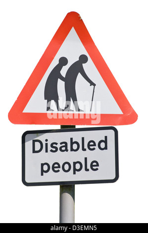 Disabled People Sign, Uk Stock Photo: 59960838 - Alamy